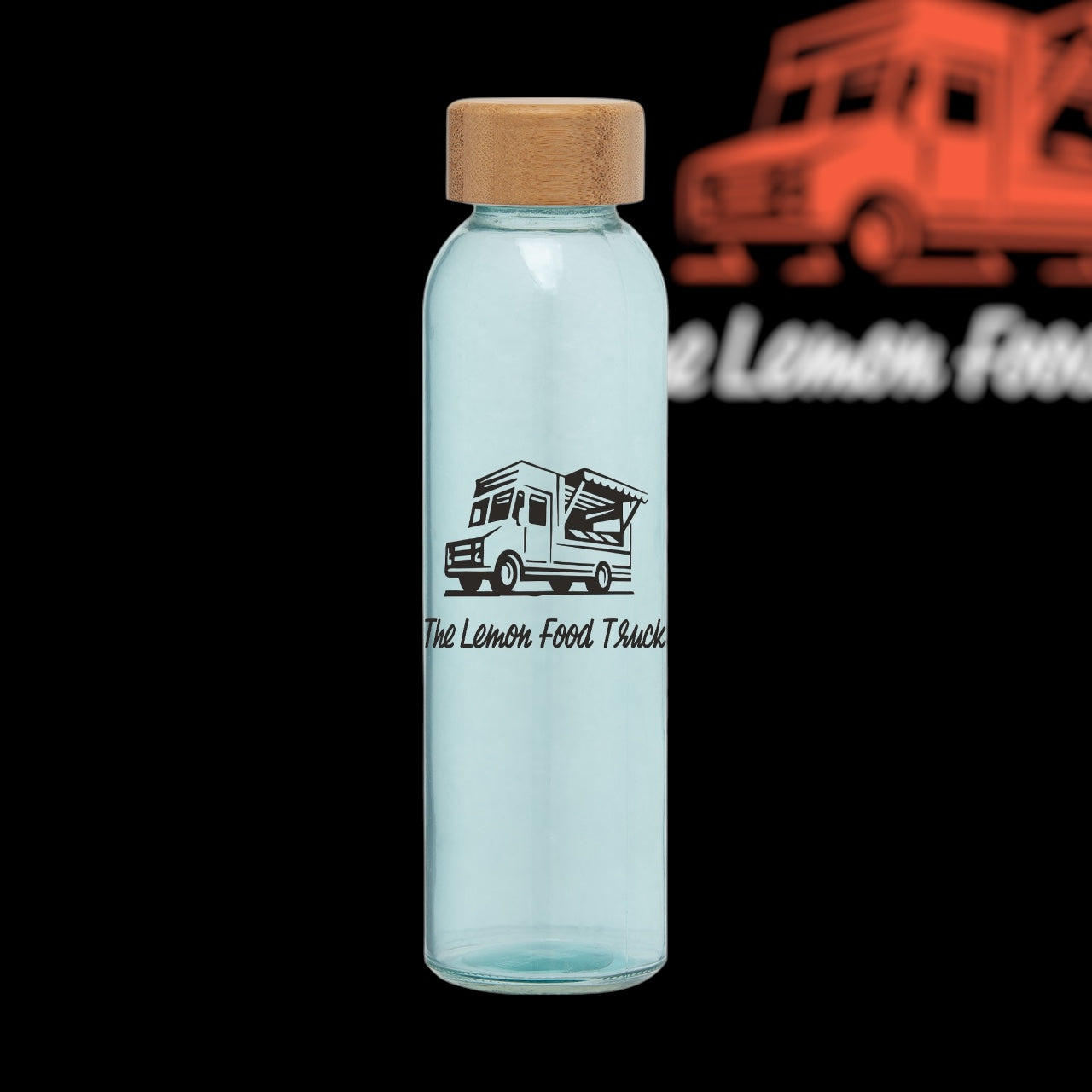 Glass Water Bottle with Bamboo Lid – 17 oz.